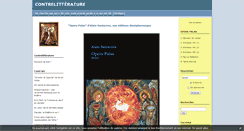 Desktop Screenshot of contrelitterature.com