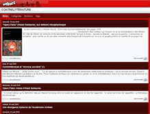 Tablet Screenshot of contrelitterature.com